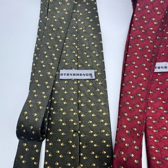Stonehenge 100% Silk Ties, Fish Themed - Picture 2 of 8